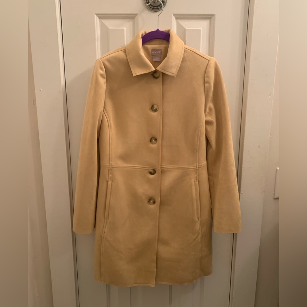 00 Chicos Light Camel Spring Coat